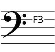 An F clef becomes a bass clef only when it is placed with the tip lying on the fourth line (counted from bottom to top) of the stave.