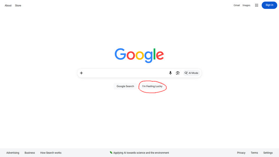 2026 年 6 月份的 Google 搜尋首頁截圖。