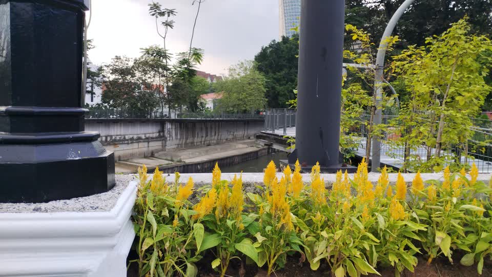 鵝嘜/巴生河流附近的橋邊照。