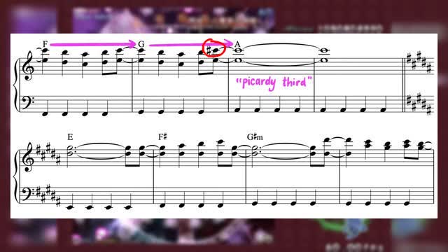 截圖取自上述影片；相關樂段位於該影片約 10 分 12 秒處。