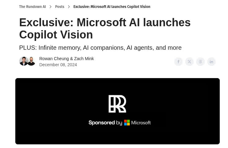 一點開他們的文章,開頭的標語就直接大剌剌地向大家宣佈「我們收了 Microsoft 的錢」,我想我也不必多說什麼了。